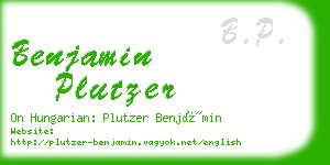 benjamin plutzer business card